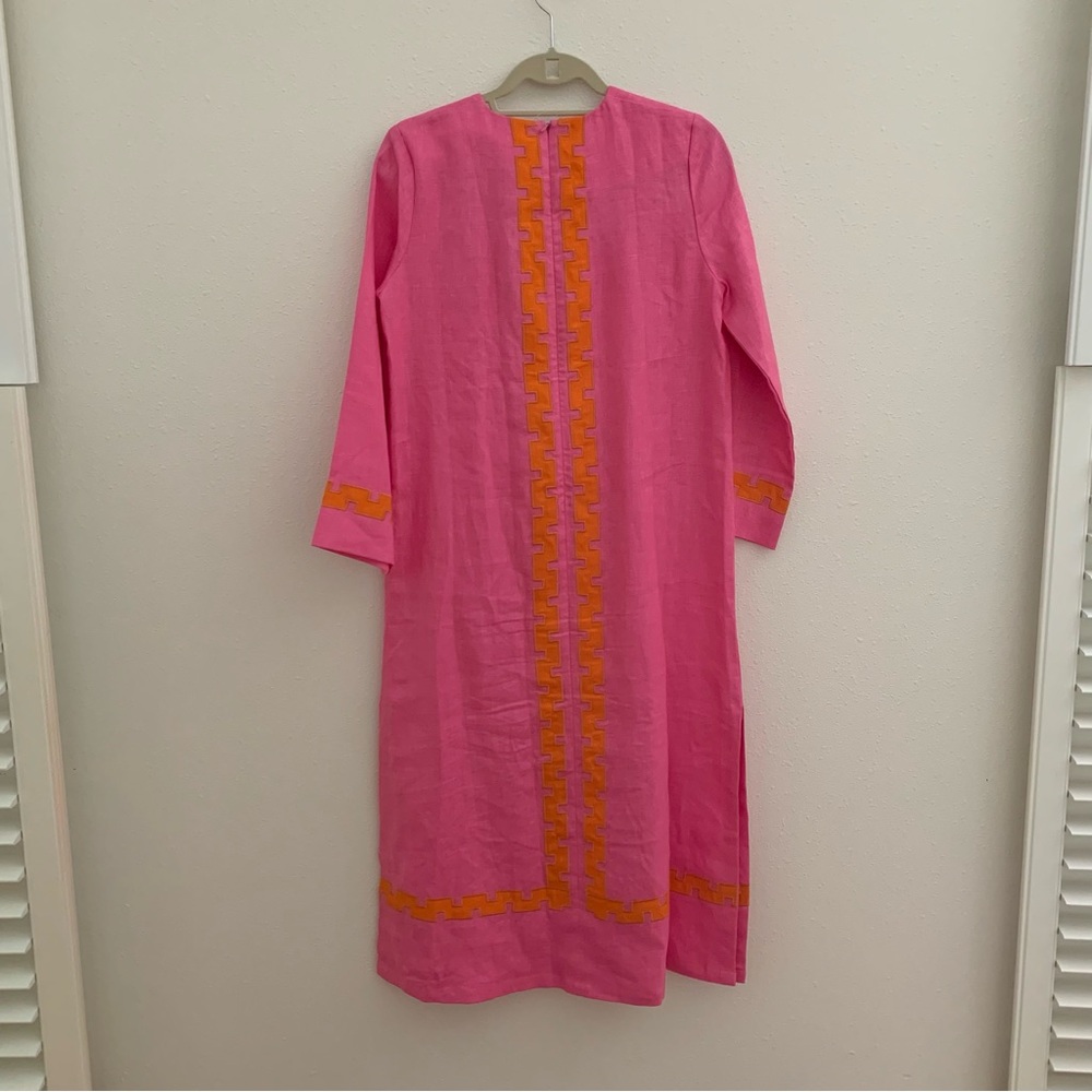 NWT Tuckernuck x Atlantic Pacific Hartman Dress Peony Pink Tangerine Small - Picture 5 of 14